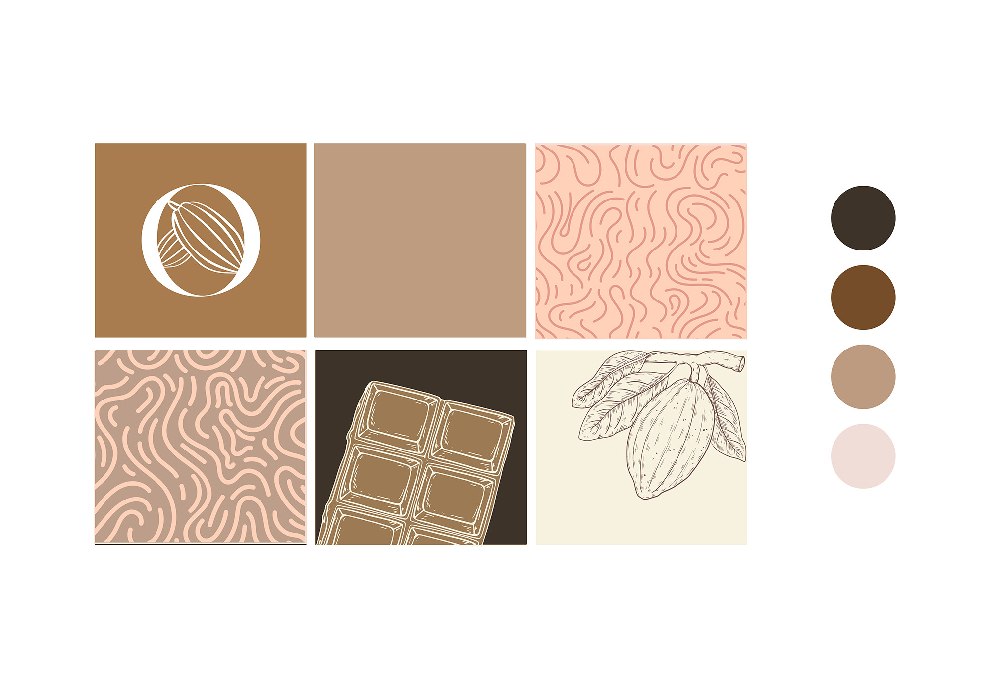Palette de couleur cacao